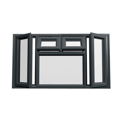 uPVC Window Anthracite Grey