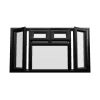 uPVC Window Black Woodgrain