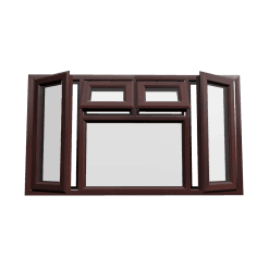 uPVC Window Rosewood Woodgrain