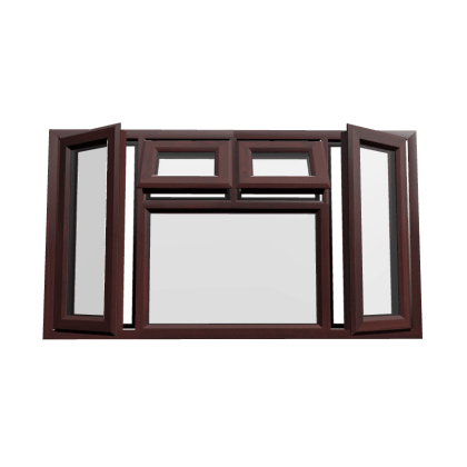 uPVC Window Rosewood Woodgrain