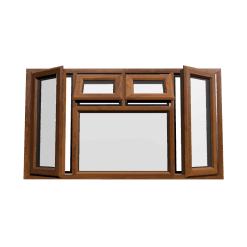 uPVC Window Golden Oak
