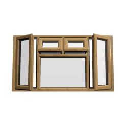 uPVC Window Irish Oak