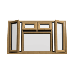 uPVC Window Irish Oak