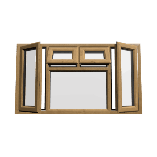 uPVC Window Irish Oak