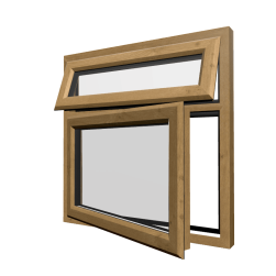 uPVC Window Irish Oak