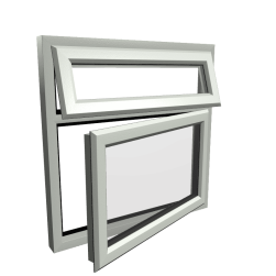 uPVC Window Agate Grey