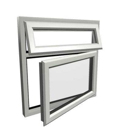 uPVC Window Agate Grey