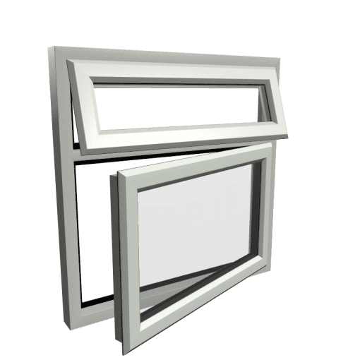 uPVC Window Agate Grey