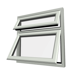 uPVC Window Agate Grey