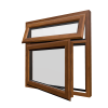 uPVC Window Golden Oak