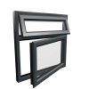 uPVC Window Anthracite Grey