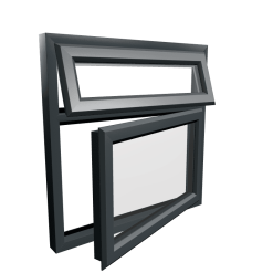 uPVC Window Anthracite Grey