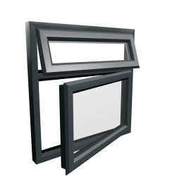 uPVC Window Anthracite Grey