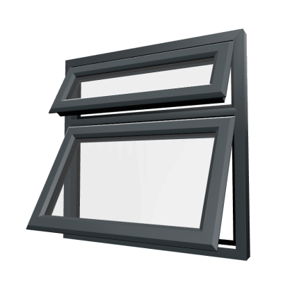 uPVC Window Anthracite Grey