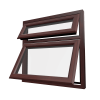 uPVC Window Rosewood Woodgrain