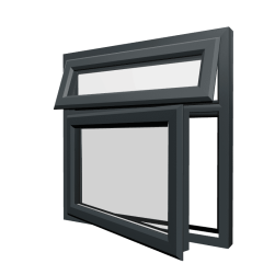 uPVC Window Anthracite Grey