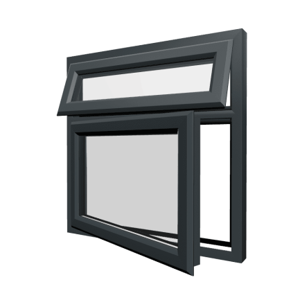 uPVC Window Anthracite Grey