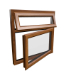 uPVC Window Golden Oak