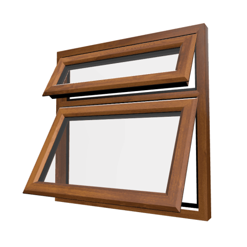 uPVC Window Golden Oak