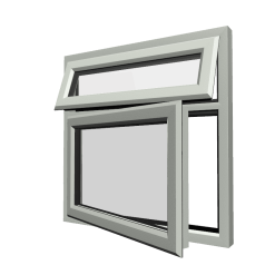 uPVC Window Agate Grey
