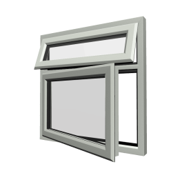 uPVC Window Agate Grey