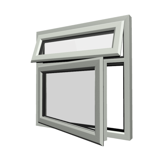uPVC Window Agate Grey