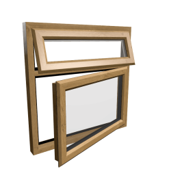 uPVC Window Irish Oak