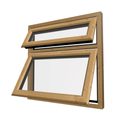uPVC Window Irish Oak