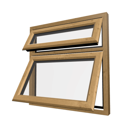 uPVC Window Irish Oak