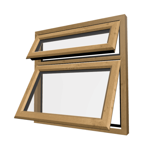 uPVC Window Irish Oak