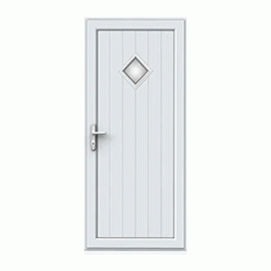 Full Panel Single Door - Woodrow Diamond Glazed