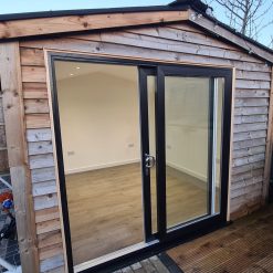 Black uPVC Sliding Door