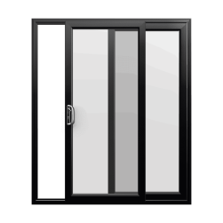 Black uPVC Sliding Door
