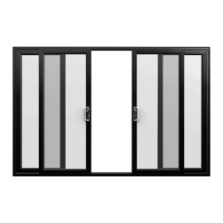 Black uPVC Sliding Door