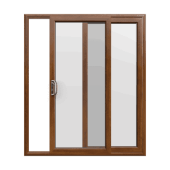 Golden Oak uPVC Sliding Door