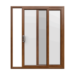 Golden Oak uPVC Sliding Door