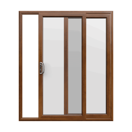 Golden Oak uPVC Sliding Door