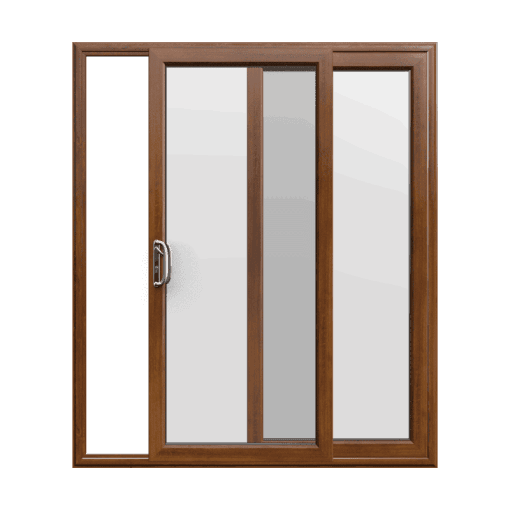 Golden Oak uPVC Sliding Door