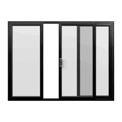 Black uPVC Sliding Door