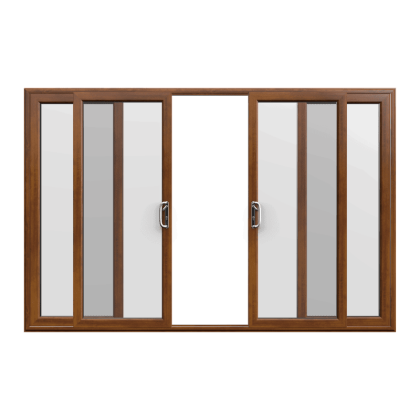 Golden Oak uPVC Sliding Door