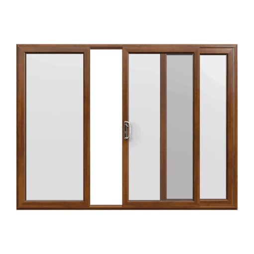 Golden Oak uPVC Sliding Door