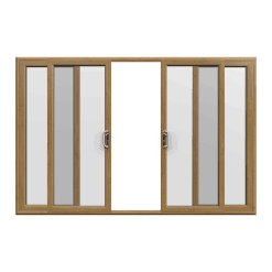Irish Oak uPVC Sliding Door