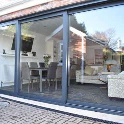 Black uPVC Sliding Door