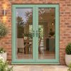 Chartwell Green uPVC French Doors fitted to the back of a house