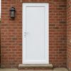 Full Flat Panel uPVC Single Door fitted to a house
