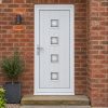 Full Panel uPVC Single Door – Hayes 4 Glazed fitted to a house