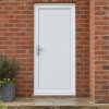 Full Panel uPVC Single Door – Lyndon Solid fitted to a house