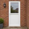 Half Glazed uPVC Single Door – Flat Panel fitted to a house