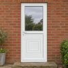 Half Glazed uPVC Single Door – Reagan Panel fitted to a house