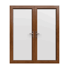 Golden Oak uPVC French Doors